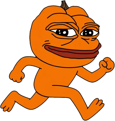 Pumpkin Pepe sprinting